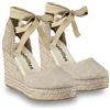 espadrilles, AMA GERA, Scarpe Sandali Zeppa Moda Casual Fashion Pelle (Oro, Sistema Taglie Calzature EU, Adulto, Numero, Media, 40)