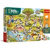 Trefl - La famiglia Treflik, Cerca e trova - Il mondo delle mucche - 100 pezzi - Puzzle colorati Cerca e trova, intrattenimento creativo, divertimento per bambini dai 5 anni in su