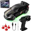 LTFIOON 1:64 Mini Macchina Telecomandata Drift, Auto 4WD da Tavolo con Telecomando - 2 Velocità, Type-C, Sterzo Proporzionale, Auto RC Drift da Tavolo per Bambini e Adulti