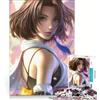 JIANGENNF Puzzle da 1000 pezzi per adulti con ritratto di Yuna di Final Fantasy X giocattolo educativo interazione genitore-figlio compleanno e Natale 38x26cm