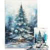 JIANGENNF Puzzle per ragazzi da 1000 pezzi tema Tranquillità natalizia gioco educativo decorazione perfetta collezione d'artista opera d'arte 50x75cm