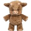 Joyesplay Peluche Mucca Che Corre Alta 45 cm, Disponibile Nei Colori Rosa Bianco, Marrone e Kaki, Perfetto Come Regalo Bomboniera o Decorazione (marrone, 45cm)