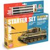 Italeri 75002 Linea Starter Set - Easy Paint: Pz. kpfw. VI Tiger I Ausf.E, scala 1:56, Plastic Model Kit/Modello in plastica da montare, comprende colla e 3 pennarelli acrilici per la pittura