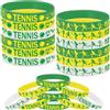 Oringaga 48 braccialetti in gomma da tennis, braccialetti in silicone, bomboniere, forniture per feste a tema tennis, decorazioni, sport, compleanno, baby shower, regali