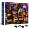 Manzlep Halloween Candy Table 500 pezzi puzzle per adulti e ragazzi, colorato dolcetto o scherzetto scena festa