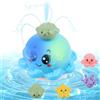 LWMTT Giocattoli per Il Bagno del Bambino, Giochi Bagnetto per Bambini 1-4 Anni, Polpo Luminoso Spruzza Acqua, Spruzzatore Automatico