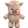 Joyesplay Peluche Mucca Che Corre Alta 45 cm, Disponibile Nei Colori Rosa Bianco, Marrone e Kaki, Perfetto Come Regalo Bomboniera o Decorazione (rosa, 45cm)