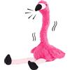 Generic Peluche Fenicottero Parlante e Danzante, Animale di Pezza Elettrico con Collo Girevole, Ripete ciò Che Dici Giocattolo Interattivo per Bambini