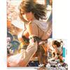 JIANGENNF Puzzle per adulti da 1000 pezzi con l'immagine di Yuna di Final Fantasy X gioco divertente per tutta la famiglia con pezzi a incastro di forma casuale 50x75cm