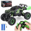 Herefun Macchina Telecomandata, 2.4GHz Fuoristrada Telecomandato Car, Alta Velocità RC Auto Off Road, Macchina Radiocomandata Ricaricabile per Bambini Giocattoli Compleanno Regalo (verde)