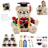 DRAJOIN Orsacchiotto Di Laurea Personalizzato Con Foto E Testo Per La Laurea E Il Compleanno, Personalizzato Graduation Bear Asilo Scuole Superiori E Università