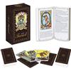 IXIGER Mazzo di carte per tarocchi con guida, 78 carte classiche per tarocchi di dimensioni standard 12,1 x 7 cm, mazzi di carte per tarocchi Riginal per principianti ed esperti, gioco di carte per il