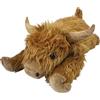 Generico Gewichtetes Highland Cow Plüschtier - Beruhigendes Kuscheltier Erwachsene Und Kinder | Weiches Stressabbau Kissen Mit 60cm Größe | Ideal Als Schlafbegleiter Geschenk Für Kuh-Liebhaber, Plüschmateria