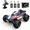Ledovan Auto telecomandata 1:16, senza spazzole, 45 km/h, RC MonsterTruck ad alta velocità, 4WD All Terrain fuoristrada, auto da corsa MJX 16212 RC per adulti, 3 batterie