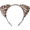 Cosblisvia 1 Stück Leoparden, Fascia con motivo leopardato, Cartoon donna, cerchietto con orecchie di gatto per carnevale cosplay compleanno per donne ragazze bambini (19x16CM)