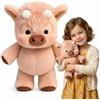 Moerstar Pupazzo Che Corre, Peluche Mucca Corre Animale Peluche Morbido Pupazzo Antistress per Adulto bambino