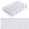 MULOVE 100 capsule porta monete e 4 misure (20/25/27/30 mm), guarnizione protettiva in EVA, contenitore rotondo in plastica per monete con scatola organizer per la raccolta di monete