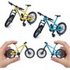 NiceNaiils Giocattolo Mini Bici, 2 Pezzi Modellino di Bicicletta in Lega, Modello Mini Bici, Finger Mountain Bike, Della Bicicletta Della Lega Modellin Per l'insegnamento, Ufficio, Club, Casa