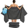 Hammetex Teli da Sauna Set da 2 80x200 cm, Telo Doccia XL, 100% Cotone