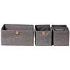 LOVE !T STORE !T LOVE IT STORE IT - Premium - Organizzatore Per Cassetti - Pieghevole - Rinforzi In Cartone - Per Sistemare I Vestiti In Cabina Armadio - Set Sa 4 Scatole Per Armadio - Grigio Screziato