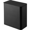 Yamazaki 4267 TOWER Contenitore Magnetico per Lavanderia, nero,Resina ABS/Magnete/Silicone, minimalistisch, 9,5 x 17 x 17 cm (L x L x A)