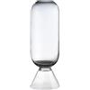 GILDE Vaso da pavimento Luxo, in vetro, altezza 80 cm x diametro 27 cm, colore: nero