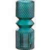 GILDE Vase en Verre Vase décoratif - Vaso per fiori in vetro - Colore: verde smeraldo - Altezza 30 cm