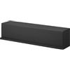 Yamazaki 10069 TOWER Portaoggetti da Parete, nero,Acciaio/Resina POM/Poliestere/Silicone/Resina ABS, minimalistisch, 15,7 x 60 x 14,6 cm (L x L x A)