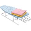 Relaxdays asse da stiro da tavolo, 76 x 30,5 cm, blu/bianco