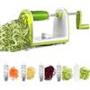 Carastek Spiralizzatore per verdure, tagliaspaghetti 5 in 1, affettatrice manuale a spirale, tagliaspaghetti alla julienne, tagliazucchine, tagliaspaghetti alle zucchine, tagliacetrioli e