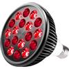 Elitzia Lampadina 54 W a luce rossa e infrarossa vicina, lunghezze d'onda 660 nm e 850 nm, attacco E27/E26, per uso domestico e professionale ETPAR39