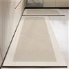 Highdi Tappeto Cucina Antiscivolo Tappeto da Cucina Lungo Tappeto Passatoia Cucina Spessore 2,5 mm Tappeti Runner Tappeto Cucina in Diatomite per Ingresso Soggiorno Bagno (Beige 2,60x180cm)