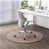 Highdi Tappeto Sedia Ufficio, Colore Solido Antiscivolo Tappeto per Sedia con Ruote, Rotondo Antigraffio Tappetino Protettivo del Pavimento per Parquet e Pavimenti Duri (Caffè,90cm)