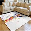 Generic Tappeto Salotto 80 x 120 cm Giraffa dei cartoni animati Tappeto Soggiorno Moderno Antiscivolo Lavabile Pelo Corto Morbido Stile Acquerello per Camera Cameretta Ufficio