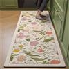 Highdi Tappeto Cucina,Antiscivolo Tappeto Passatoia Cucina, Stile Floreale Americano Tappeto Cucina in Diatomite,Tappeti Runner Tappeto Corridoio per Ingresso Soggiorno Bagno (Fiori,60x150cm)
