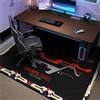 Highdi Grande Tappeto Sedia Ufficio Gaming, Antiscivolo Tappeto per Sedia con Ruote, Stile Giochi Antigraffio Tappetino Protettivo del Pavimento per Parquet e Piastrelle (Nero,100x120cm)