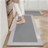 Highdi Tappeto Cucina Assorbimento,Antiscivolo Tappeto Passatoia Cucina,Tappeto Cucina Diatomite 2,5 mm Spessore Tappeti Runner Tappeto Corridoio per Ingresso Soggiorno Bagno (Grigio,60x120cm)