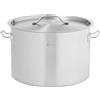 Royal Catering Pentola a induzione, 23 l, Ø 35 cm, con coperchio, in acciaio inox