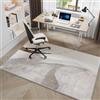 Highdi Grande Tappeto Sedia Ufficio, Semplice Astratto Antiscivolo Tappeto per Sedia con Ruote Antigraffio Tappetino Protettivo del Pavimento per Parquet e Pavimenti (Grigio-marrone,100x120cm)