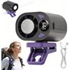 Yizemay Mini condizionatore d'aria portatile con clip per auto, con rotazione a 360°, con display LED, 199 velocità, ricaricabile tramite USB, per visiera, ufficio, spiaggia.
