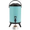 GAOUSD Distributore di bevande in acciaio inossidabile 8L Base pieghevole con rubinetto bollitore termostato,Dispenser di acqua calda e fredda, per cioccolato caldo, latte, caffè