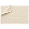 GALIZZI BERGAMO 1949 Galizzi Tappeto Bagno Antiscivolo 50x80 cm Alma Nido d'Ape Waffle 3D 1000 gr/m² - Assorbente Morbido Asciugatura Rapida - Design con Frange - Made in Italy (Avorio)