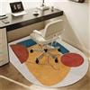 Highdi Grande Tappeto Sedia Ufficio Gaming, Antiscivolo Tappeto per Sedia con Ruote, Elegante Antigraffio Tappetino Protettivo del Pavimento per Parquet e Piastrelle (Artistico,100x120cm)