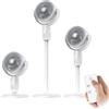 Generico Ventilatore a Pavimento e da Tavolo 3-in-1 a Circolazione d'Aria, Regolabile in Altezza (38-82cm), 5 Velocità, Telecomando, Timer 8h e Ricarica Type-C, Base per Aromaterapia, per Casa e Ufficio