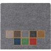 ANRO - Zerbino Poet, lavabile, impermeabile e robusto per ingresso, porta di casa, corridoio, cucina, camera da letto, 80 x 120 cm, colore: grigio