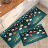 Highdi Tappeto Cucina Antiscivolo Lavabile,Decorazione Natalizia Tappeto Passatoia Cucina Tappeto da Cucina Lungo Tappeti Runner Tappeto Corridoio per Ingresso Bagno (Palla di Natale,60x90cm)