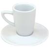 SCHÖNHUBER FRANCHI Set da Caffè Bucaneve, 6 Tazze con 6 Piattini cl 7 - diam 5.4 h 7, set da caffè in Porcellana, ideale per Bar, Hotel e Ristoranti pizzerie bistrò pizzerie