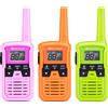 Midland - Walkie Talkie Bambini XT10 PRO Multicolor, 3 Radio Ricetrasmittenti per Giochi da Esterno e Famiglia - 16 Canali PMR446 Senza Licenza, 20H/4km, 38 Toni CTCSS, VOX, SCAN, Call, Batterie AAA