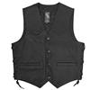 A-Pro Gilet in pelle unisex, per moto, Chopper Custom American Custom, nero, XXL