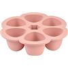 BÉABA, Vasetti Multipli in Silicone, Qualità Premium, Resistenza Termica Estrema, Forno e Microonde, 6 Scomparti Separati, Ermetico, Fabbricati in Italia, 6 x 90 ml, Rosa